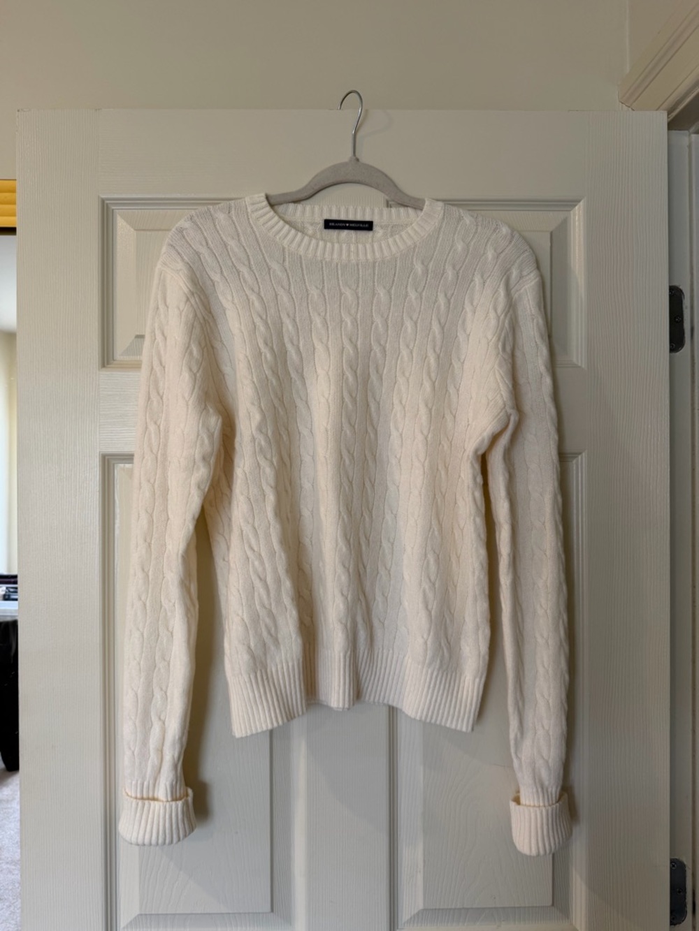 Brandy Melville white wool sweater